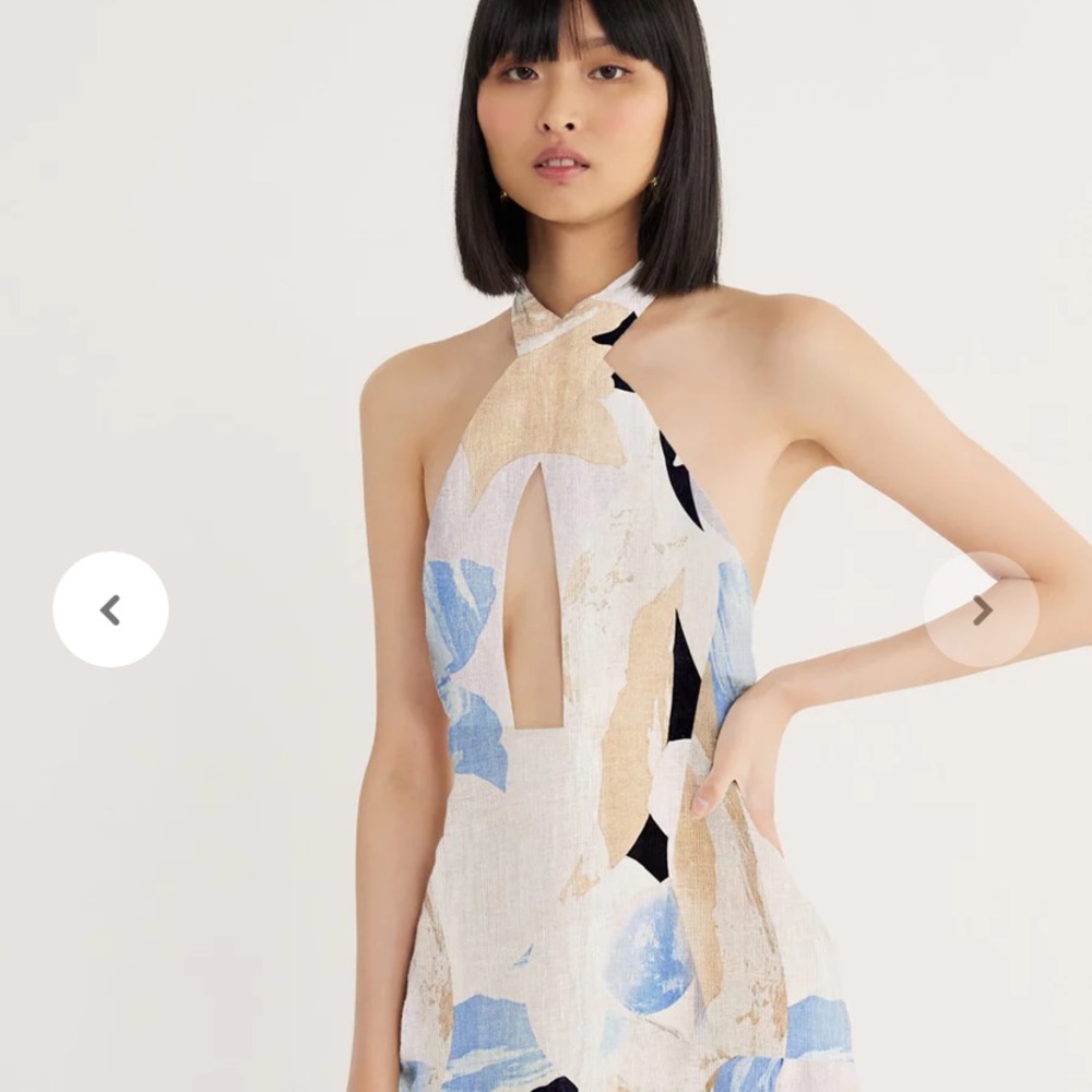 RUMER LEILA X FRONT LINEN MAXI - Picture 4 of 5